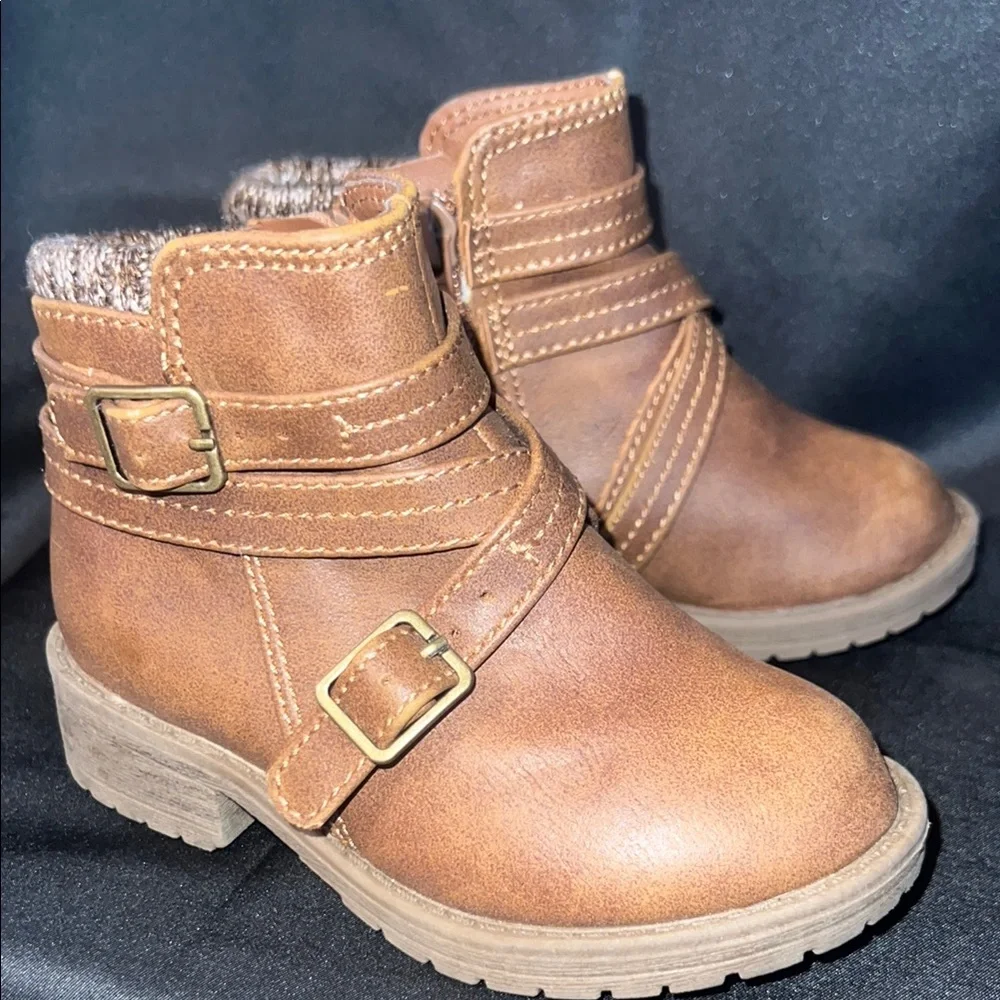 Kids Brown Ankle Boots